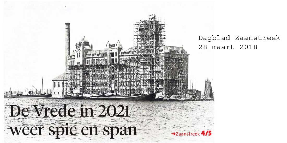 Artikel De Vrede in de Achtersluispolder Dagblad Zaanstreek